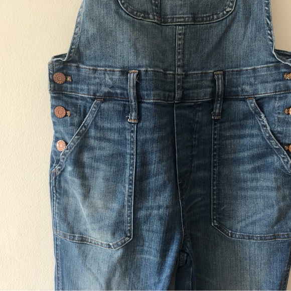 Madewell Skinny Overalls in Adrian Wash Blue Denim Size Small Distressed - Picture 16 of 16